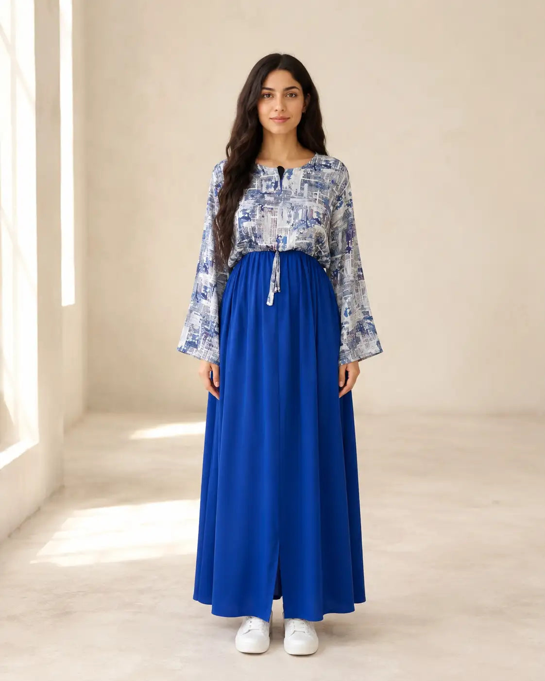 KASWA — Robe Longue en Crêpe Roza