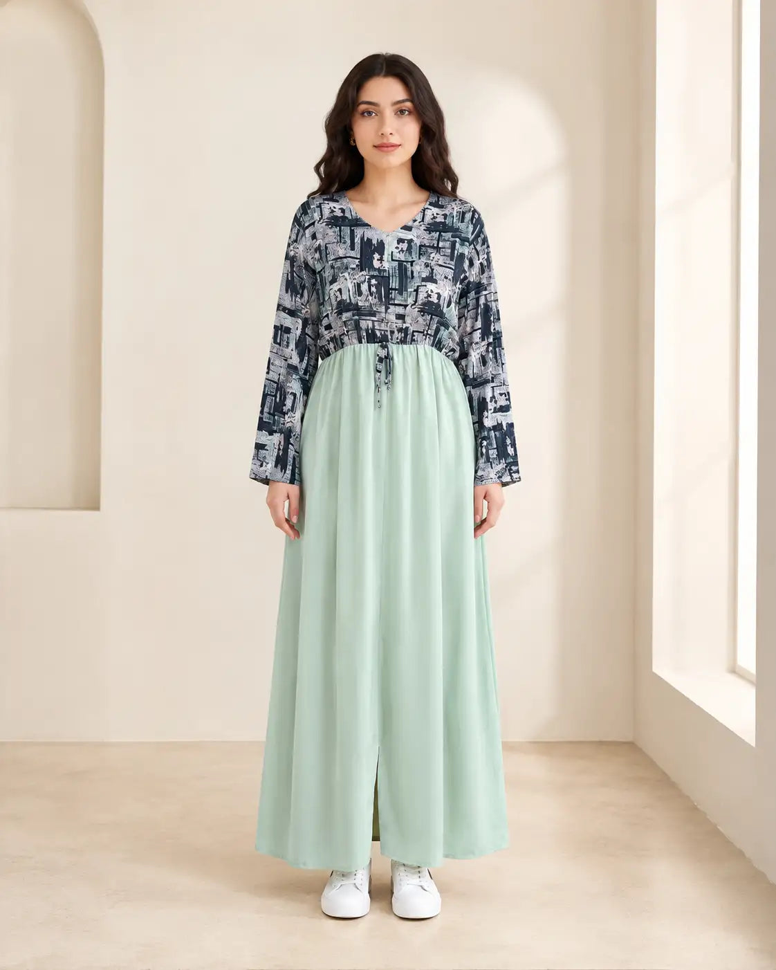 KASWA — Robe Longue en Crêpe Roza