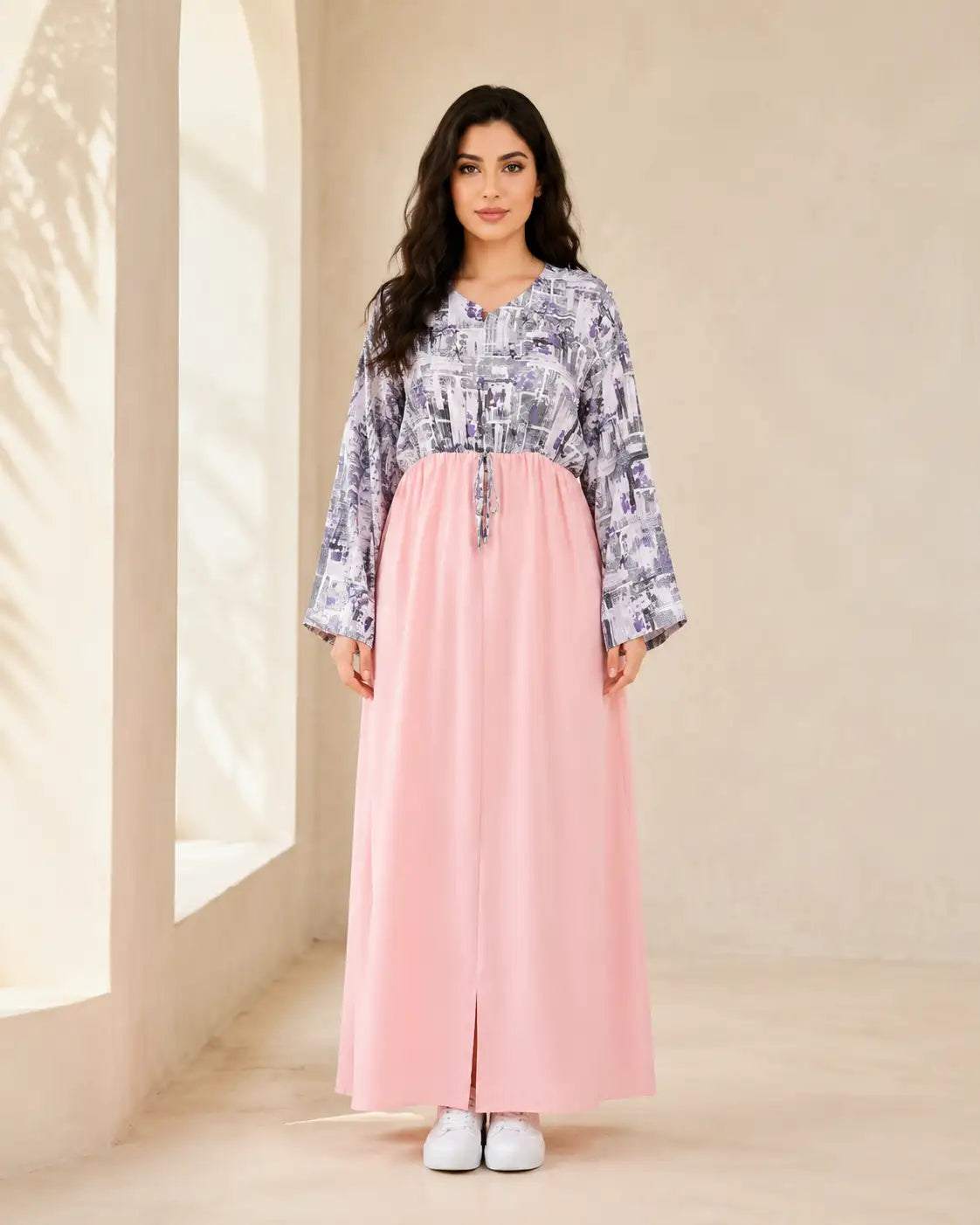 KASWA — Robe Longue en Crêpe Roza