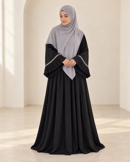 Abaya Élégance Plissée
