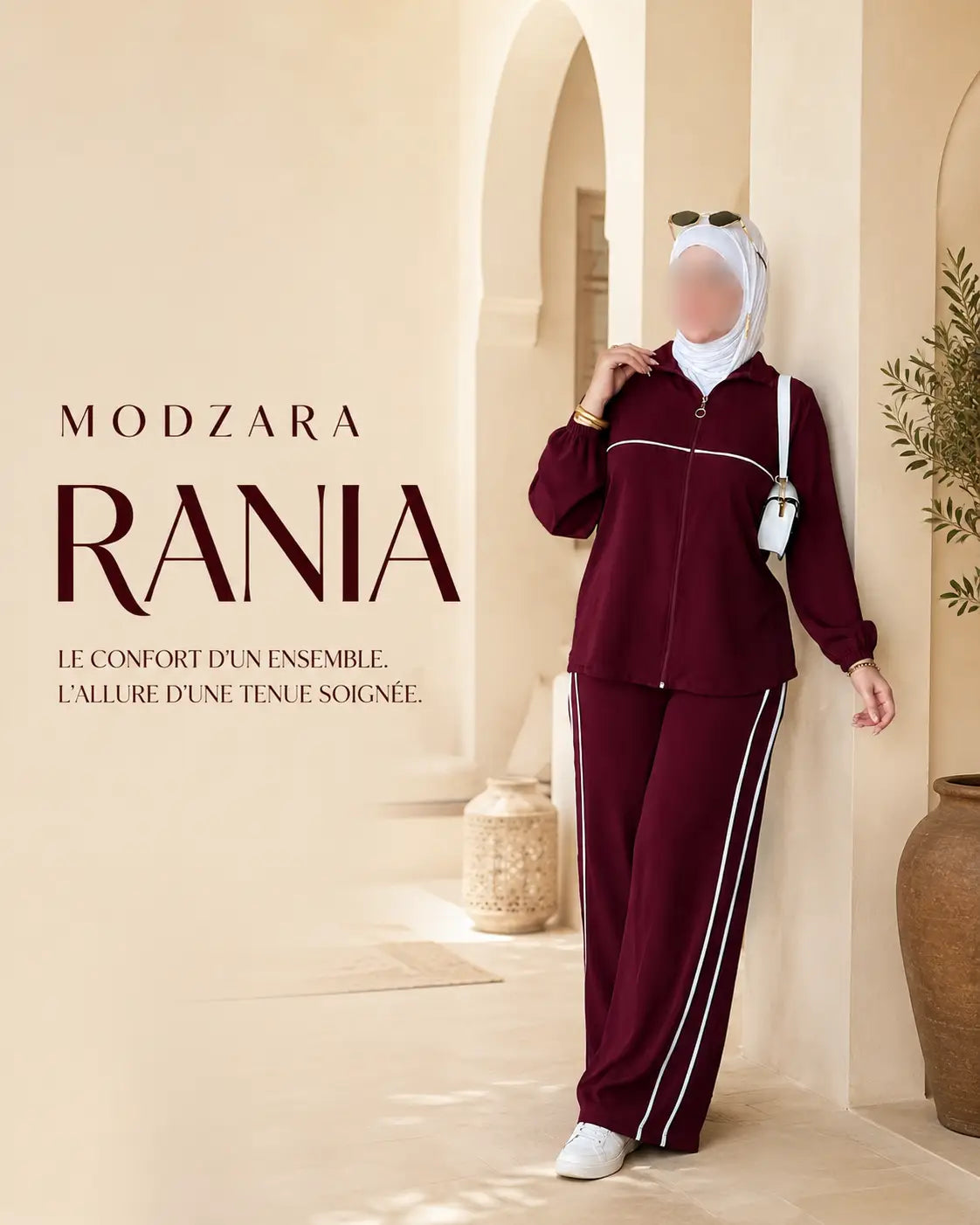 RANIA — ENSEMBLE 2 PIÈCES EN CRÊPE
