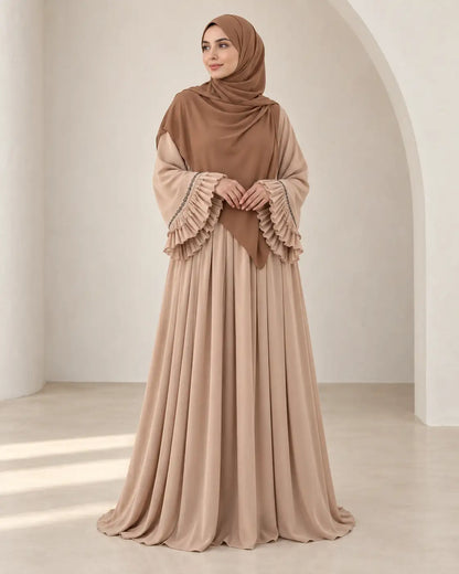 Abaya Élégance Plissée