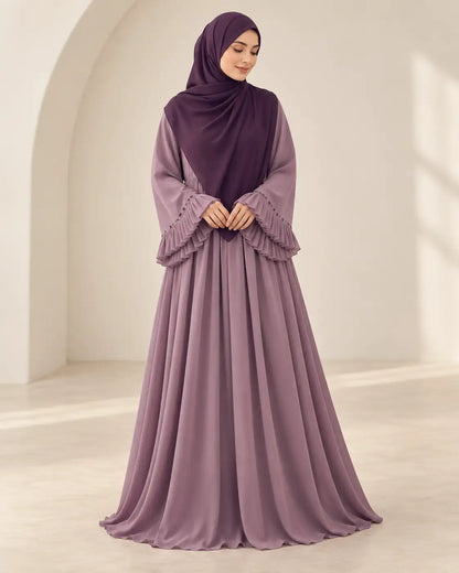 Abaya Élégance Plissée